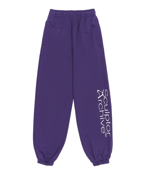 MUSINSA  SCULPTOR Archive Logo Jogger Pants D.Purple