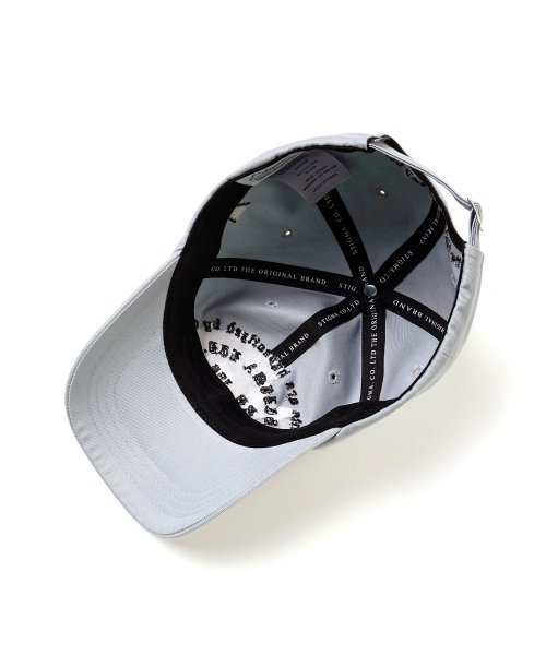 MUSINSA | STIGMA 22 GOTHIC BASEBALL CAP GREY BLUE