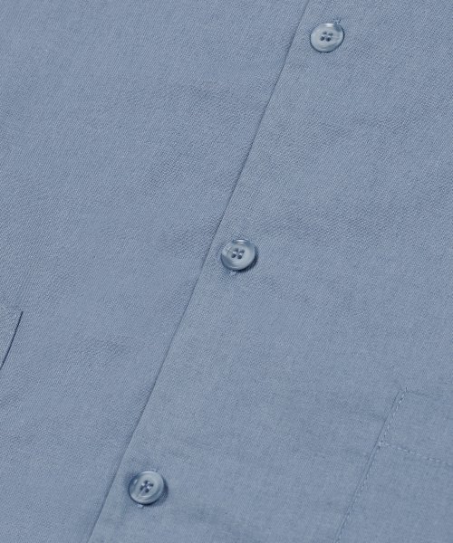 Кардиган IRO152 из льна с двойным карманом Indigo Blue