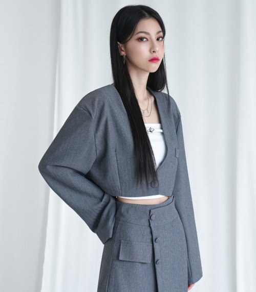 jane daddy cropped jacket PINK