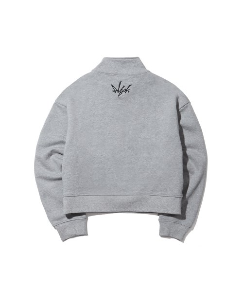 S233HD02 (Свитшот на молнии half-zip) (M GREY)