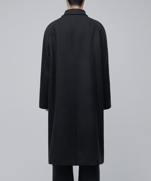 Оверсайз пальто балмакаан из кашемира (Charcoal Grey)