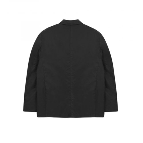 Нейлоновый блейзер с металлическим логотипом — Black