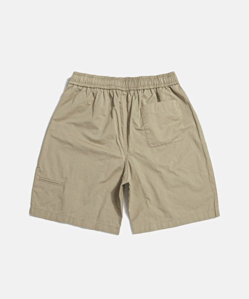 Wide Officer Shorts Beige