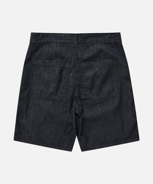 Black denim store bermuda shorts