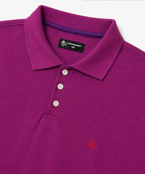 Классическое поло из хлопка пике [Purple]