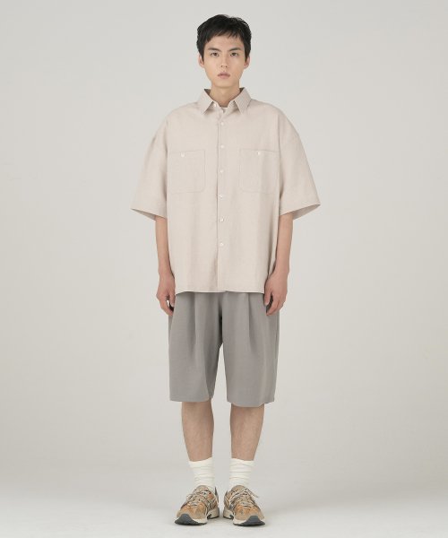 Deep One Tuck Sweat Shorts [Dark Cloud]
