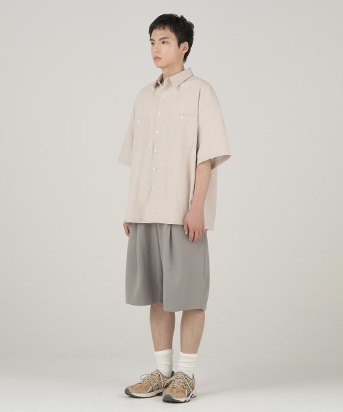 Deep One Tuck Sweat Shorts [Dark Cloud]