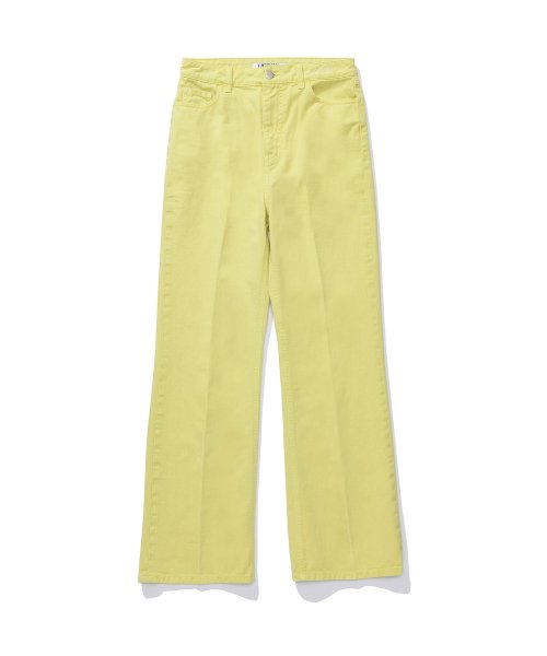 MUSINSA LOTSYOU lotsyou Friends Boots Cut Light Yellow Pants