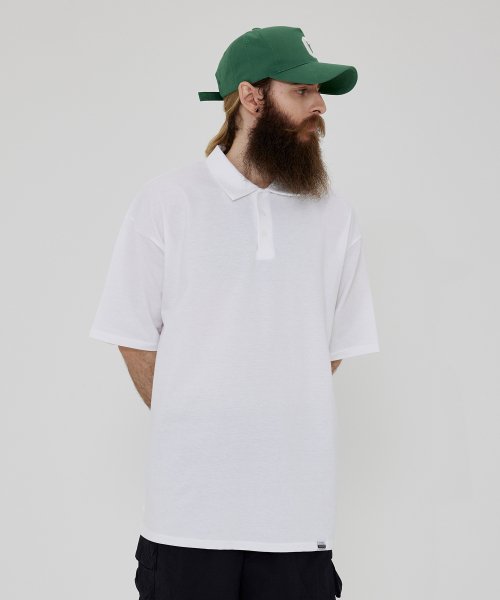 Оверсайз рубашка-поло CB (white)