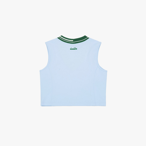 Теннисный кроп-жилет Grazia Women SKY BLUE