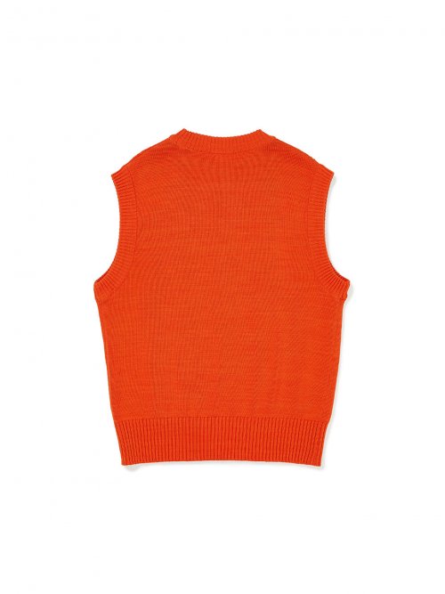FERRY KNIT VEST Orange
