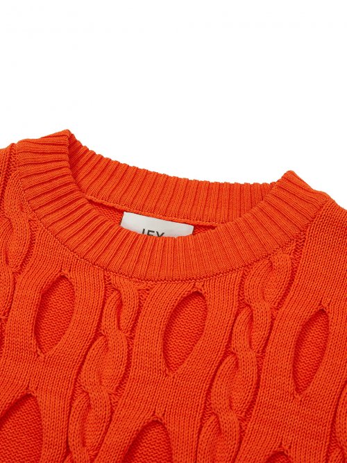 FERRY KNIT VEST Orange