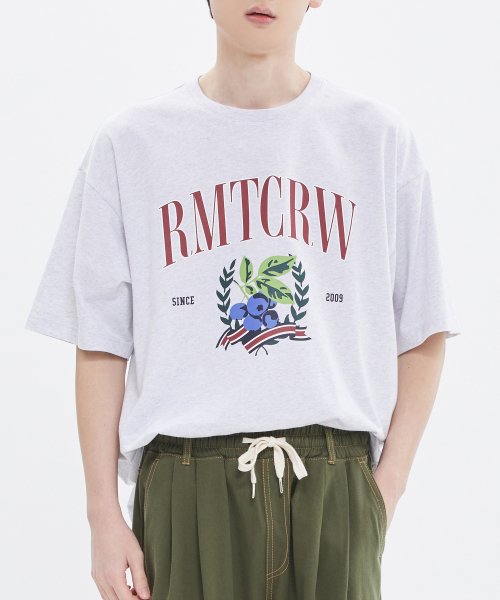 MUSINSA | ROMANTIC CROWN GARDENING BERRY T-SHIRT_LIGHT GRAY