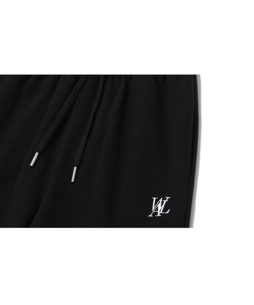 우알롱(WOOALONG) Signature relax wide pants - BLACK - 사이즈