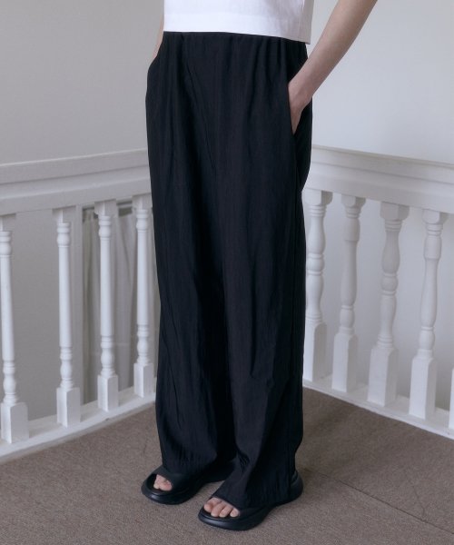 Nylon Banding Pants (черный)