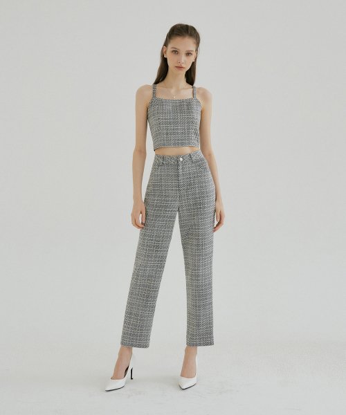 TWEED STRAIGHT PANTS