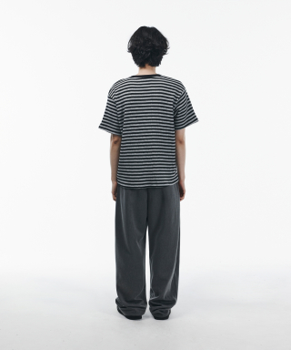 SIGNATURE シグニチャー ダブルタック ワイドスラックス [グレー] 夏素材追加 画像 10