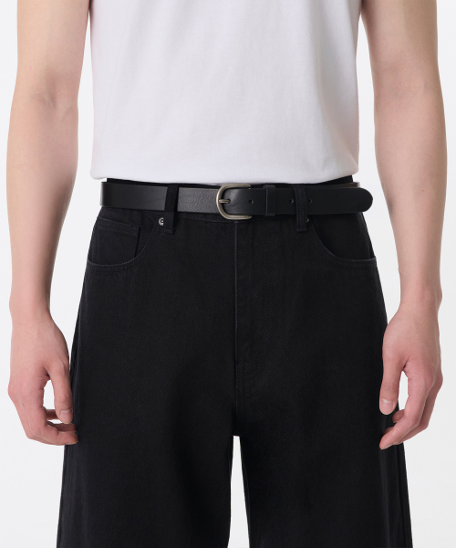 Basic Italian Leather Belt_30mm thumbnail 3