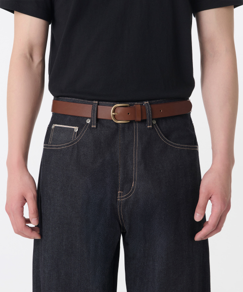Basic Italian Leather Belt_30mm thumbnail 11