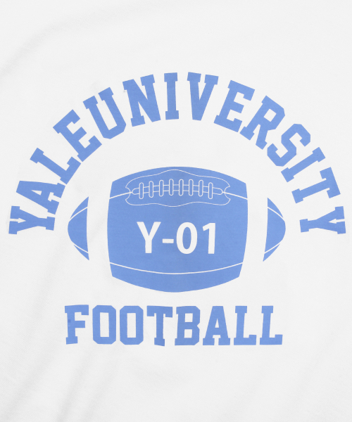 예일(YALE) ARCH LOGO FOOTBALL TEE WHITE - 사이즈 & 후기 | 무신사