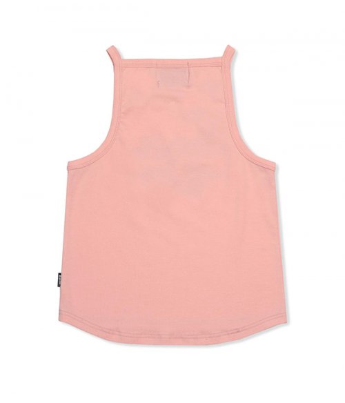 ROUGH LOGO CROP TOP_PEACH