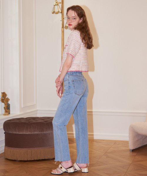 Straight Denim Pants