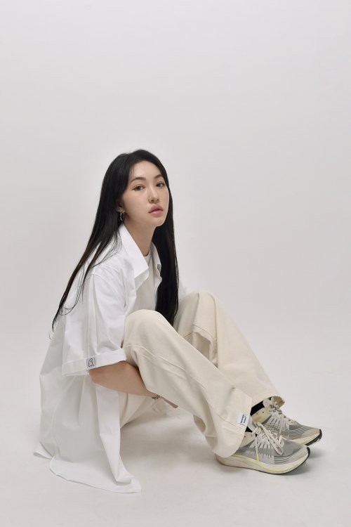 [unisex] Двусторонние широкие брюки из хлопка (Cream White)