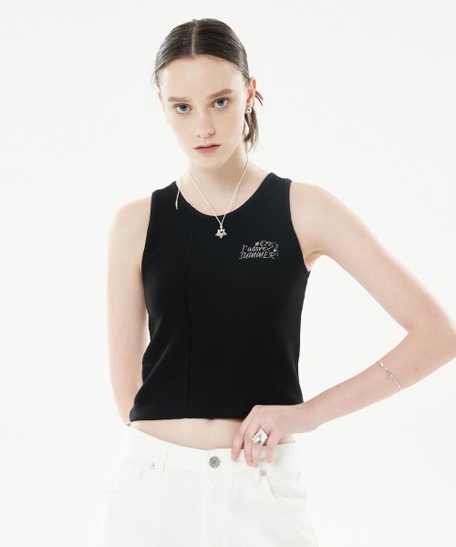 LLS COLOR BLOCK SLEEVELESS(BLACK)