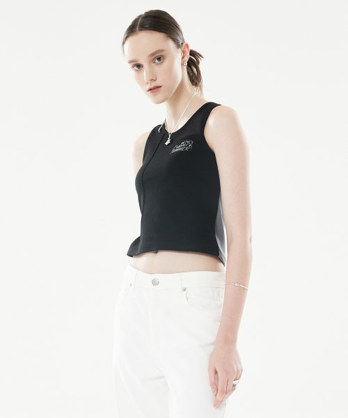 LLS COLOR BLOCK SLEEVELESS(BLACK)