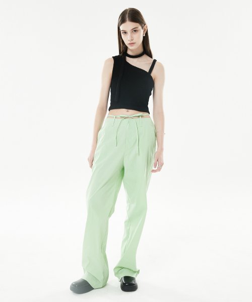 LLS RIBBON PANTS(LIGHT GREEN)