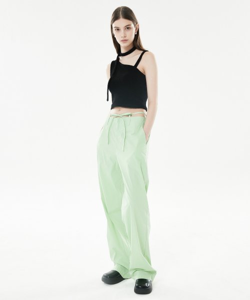 LLS RIBBON PANTS(LIGHT GREEN)