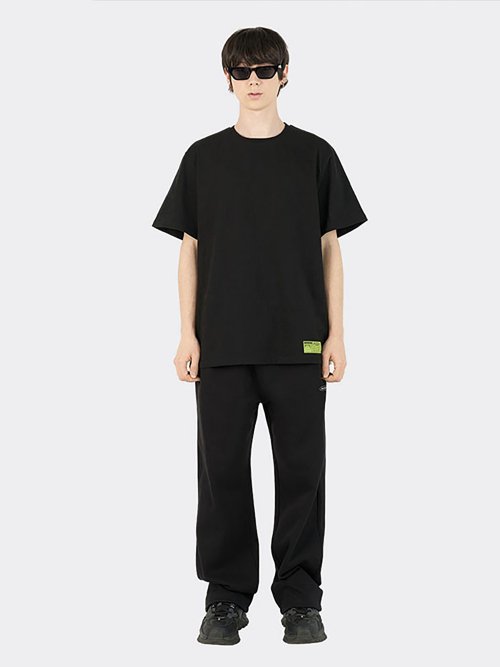 String-detailed Sweatpants (Black)