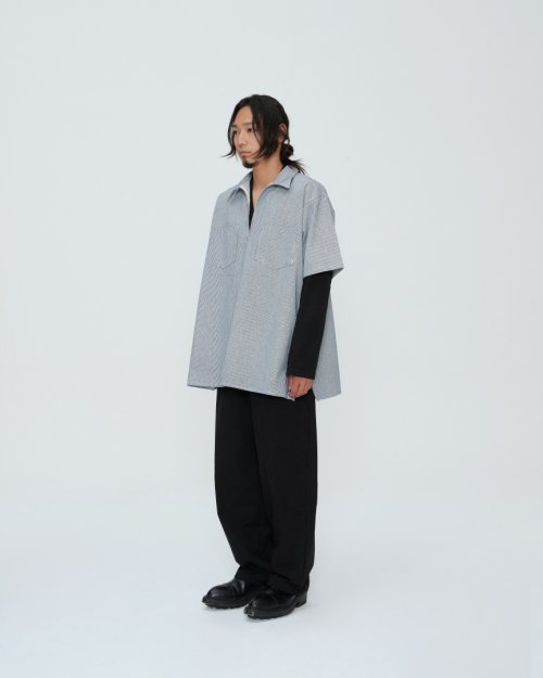 HICKORY Side Anorack WORK SHIRT [BLUE WHITE]