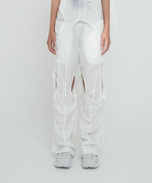 MUSINSA | OJOS Open Snap Light Pants / White