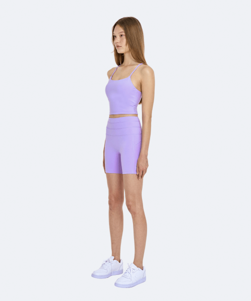 Bootyful Crop Shorts фиолетовый