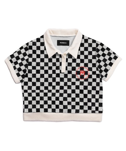 TERRY CROP PK SHIRTS (BLACK)