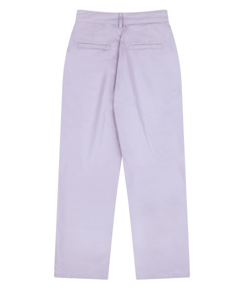 Waist point pants_Lavender gray
