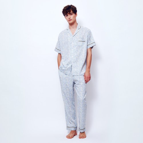 Men shy leaf pajama short set