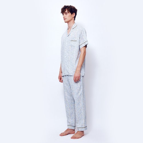 Men shy leaf pajama short set