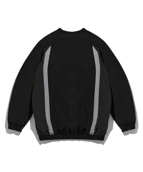 Винтажная ветровка с кантом_Black