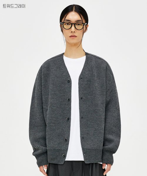 MUSINSA | LMOOD Brook Knit Sweater Cardigan (7 COLOR)