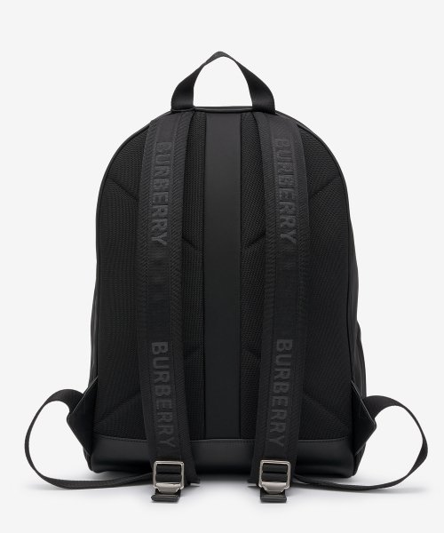 Burberry men's black nylon backpack hotsell