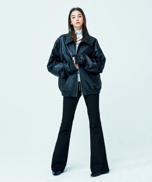 Двусторонняя куртка-блузон оверсайз (Black)