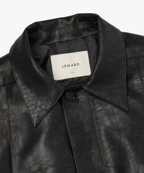 Lemard Overfit Vegan Leather Jacketレザー - www.isonet.lu