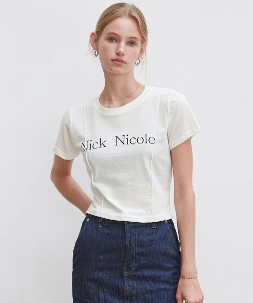 Кроп-футболка NICOLE PINTUCK CROP TEE_6 COLOR (как у Мун Га Ён)