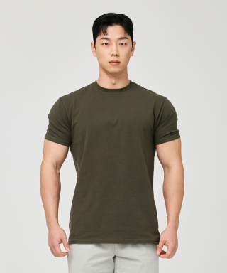 HUGVONE 無地マッスルフィット半袖Tシャツ 5色展開 | HUGBORN 画像 5