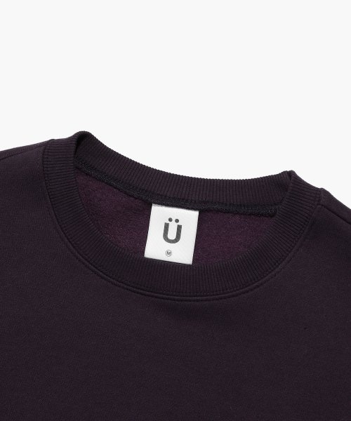 BEAR&SMILEY SWEATSHIRTS_DARK PURPLE(IK2CFMM441A)