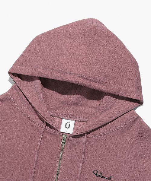 MUSINSA | ISTKUNST New Logo Pigment Zip-up Hoodie Pink (IK2CFMM485A)