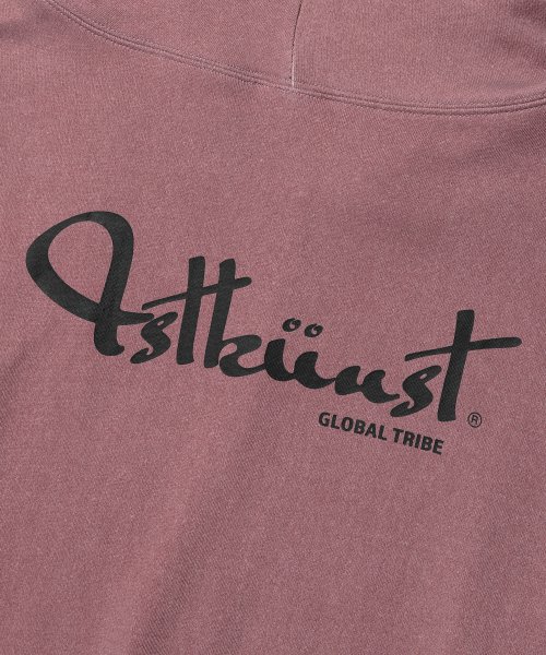 MUSINSA | ISTKUNST New Logo Pigment Zip-up Hoodie Pink (IK2CFMM485A)